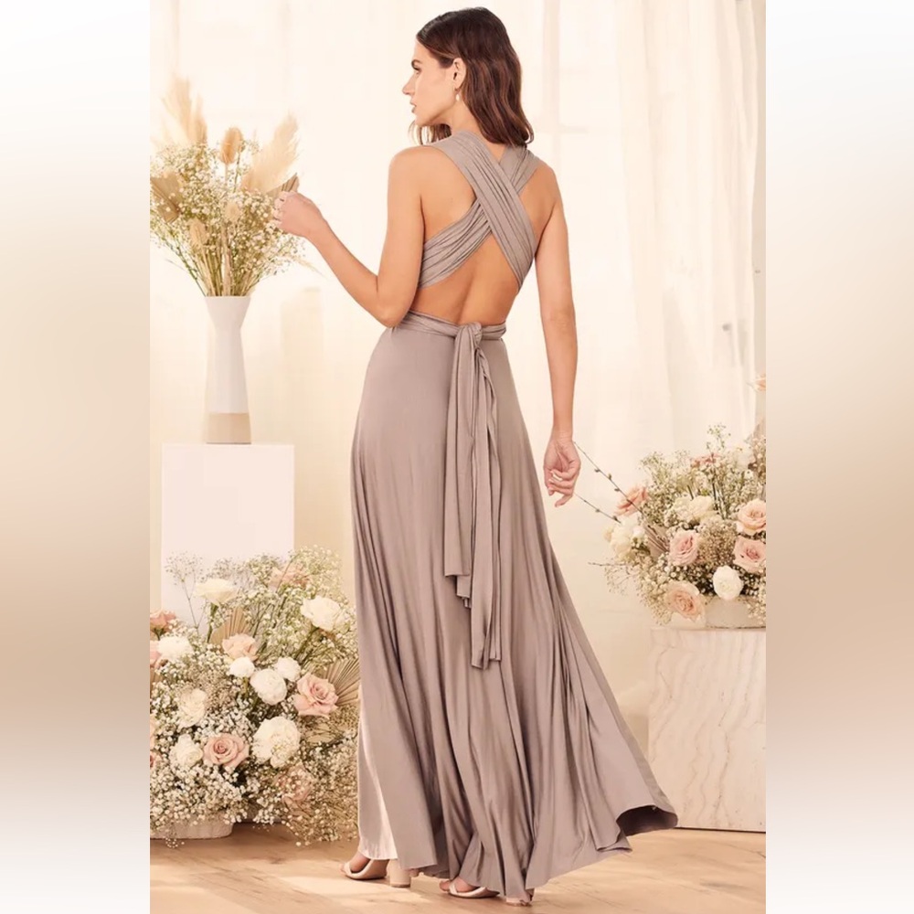 Tricks of the Trade Taupe Convertible Maxi Dress
Lulus - Picture 9 of 12